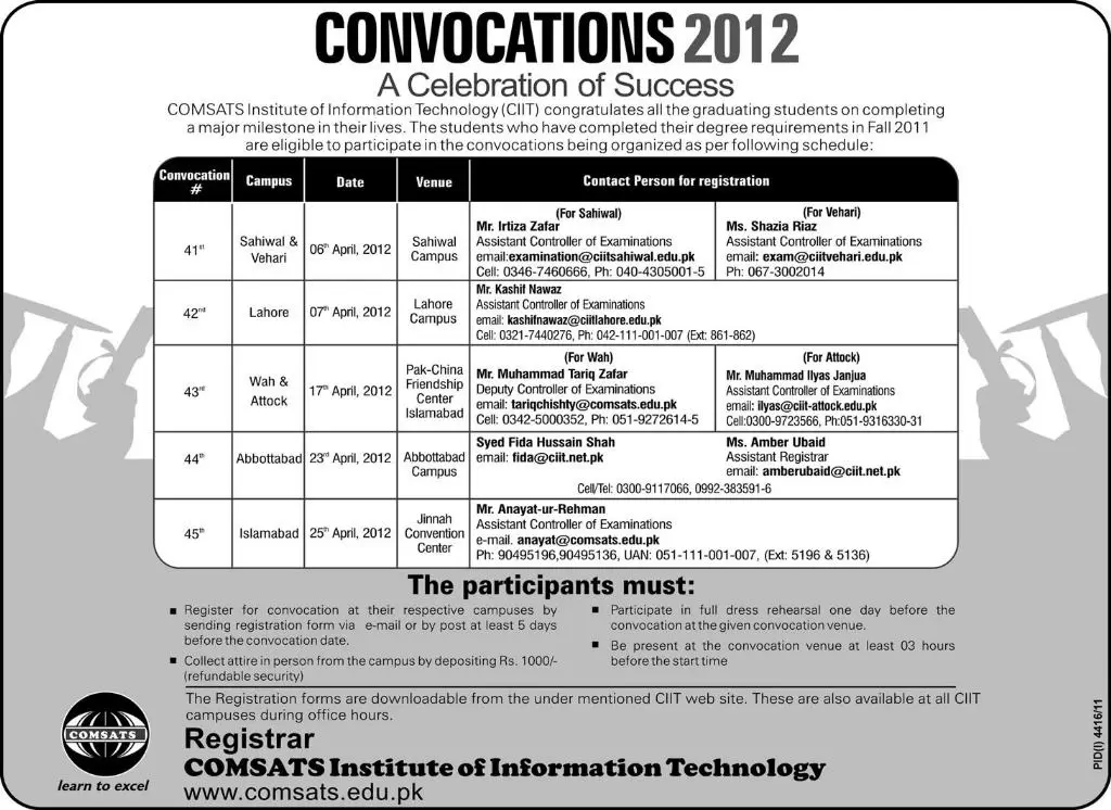 Comsats Institute of Information Technology Convocation