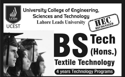 University College of Engineering Sciences And Technology Lahore Admissions