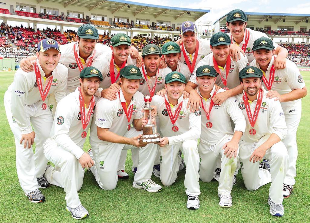 Australia Win Test Series From West Indies Winning Photo