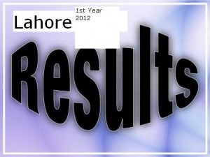 Bise Lahore Board FA FSC 1st Year Result 2012