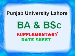 Punjab-University-BA-BSc-Date-Sheet