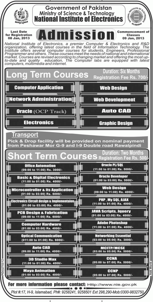 National institute of electronics