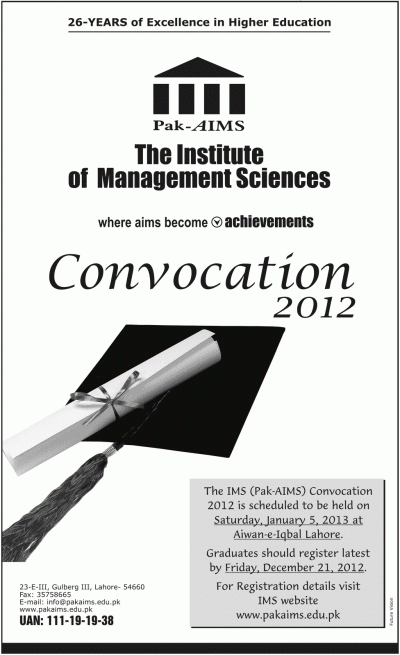 pak-aims-convocation 2013