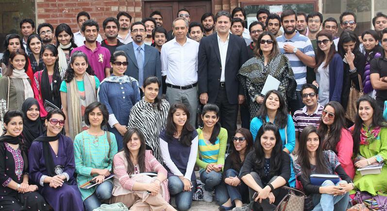 Lahore school of Economics Students Group Photo