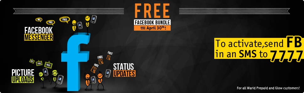 Warid Brings Unlimited Facebook absolutely FREE