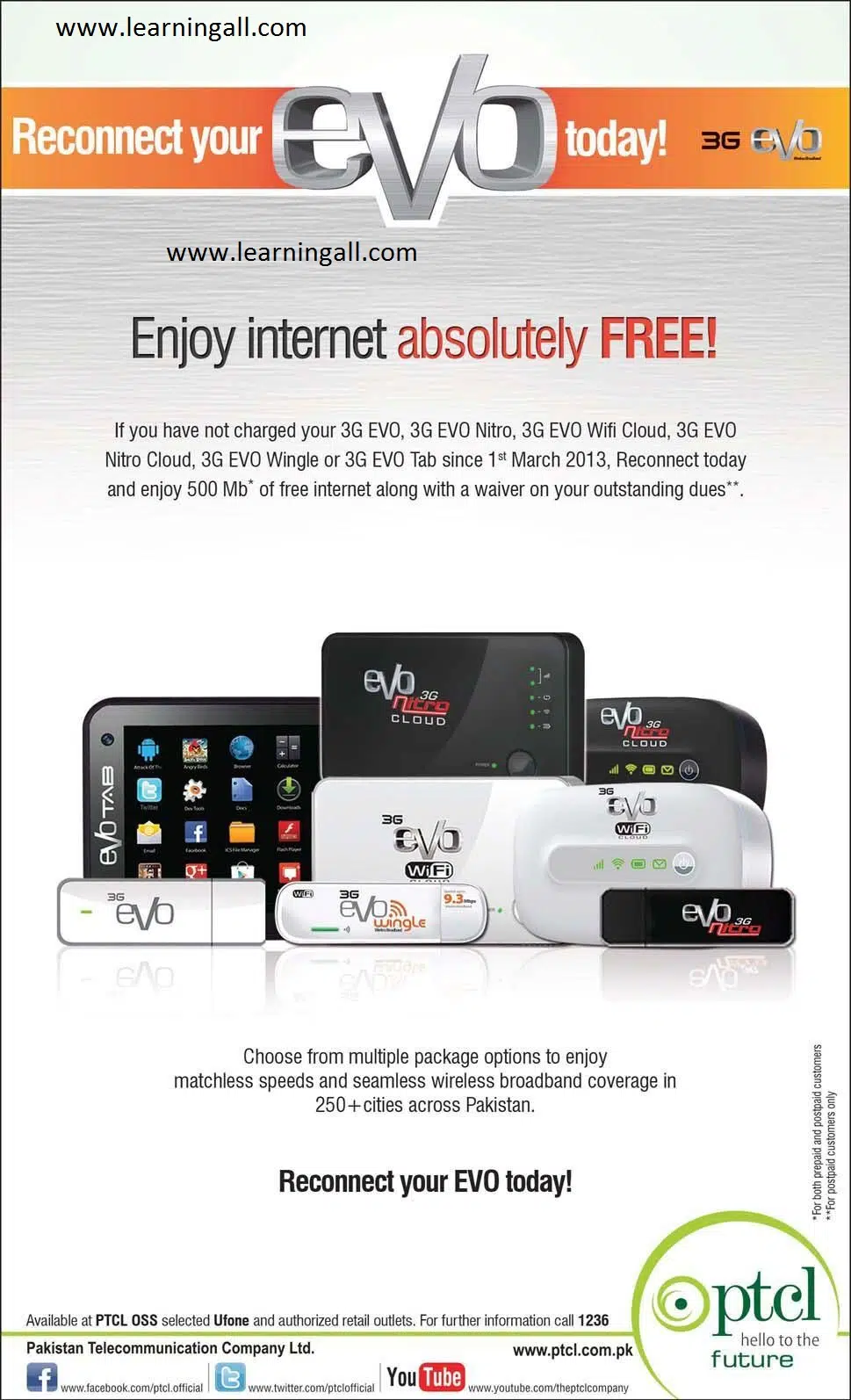 PTCL Evo Device Reconnect offer