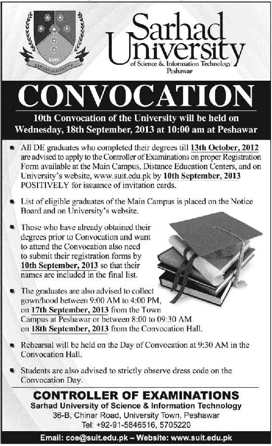 10th Convocation of Sarhad University