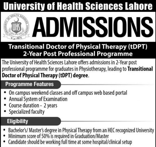 University of Health Sciences Jobs 2019
