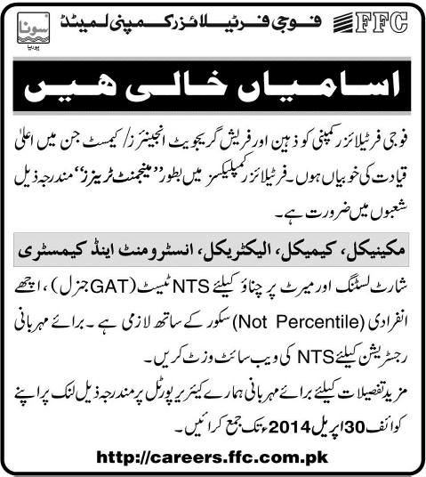 Jobs in FFB 2014