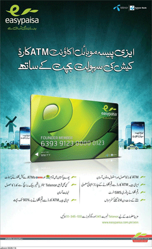 Telenor-Easy-Paisa-ATM-Card