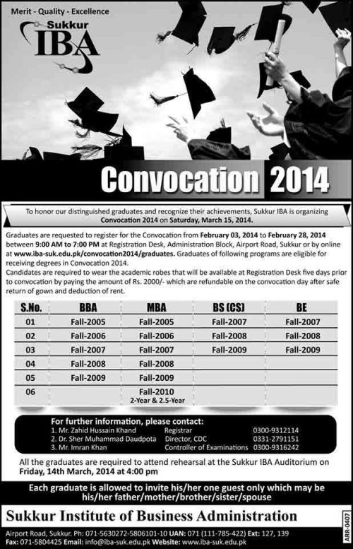 IBA-Sukkur-Convocation-2014