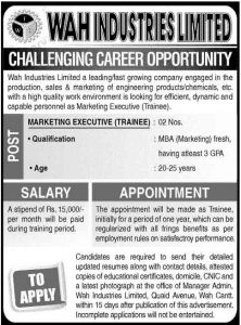 marketing-jobs-in-wah-cantt