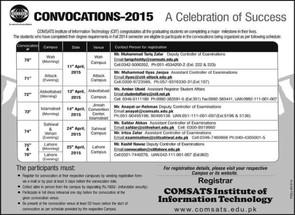 comsats-convocations