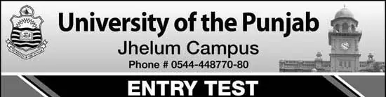 Punjab-University-Jhelum-Entry-Test