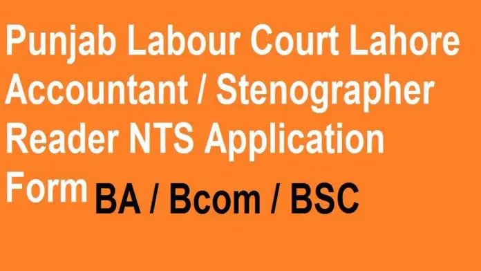 Punjab-Labour-Court-Jobs-in-Lahore-Accountant