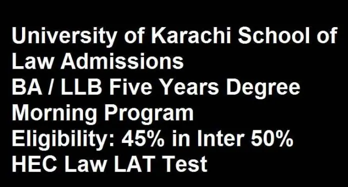 UOK-School-of-Law-Karachi-Admission 2020