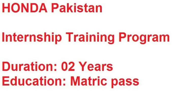 Honda-Pakistan-Internship-Program-2020