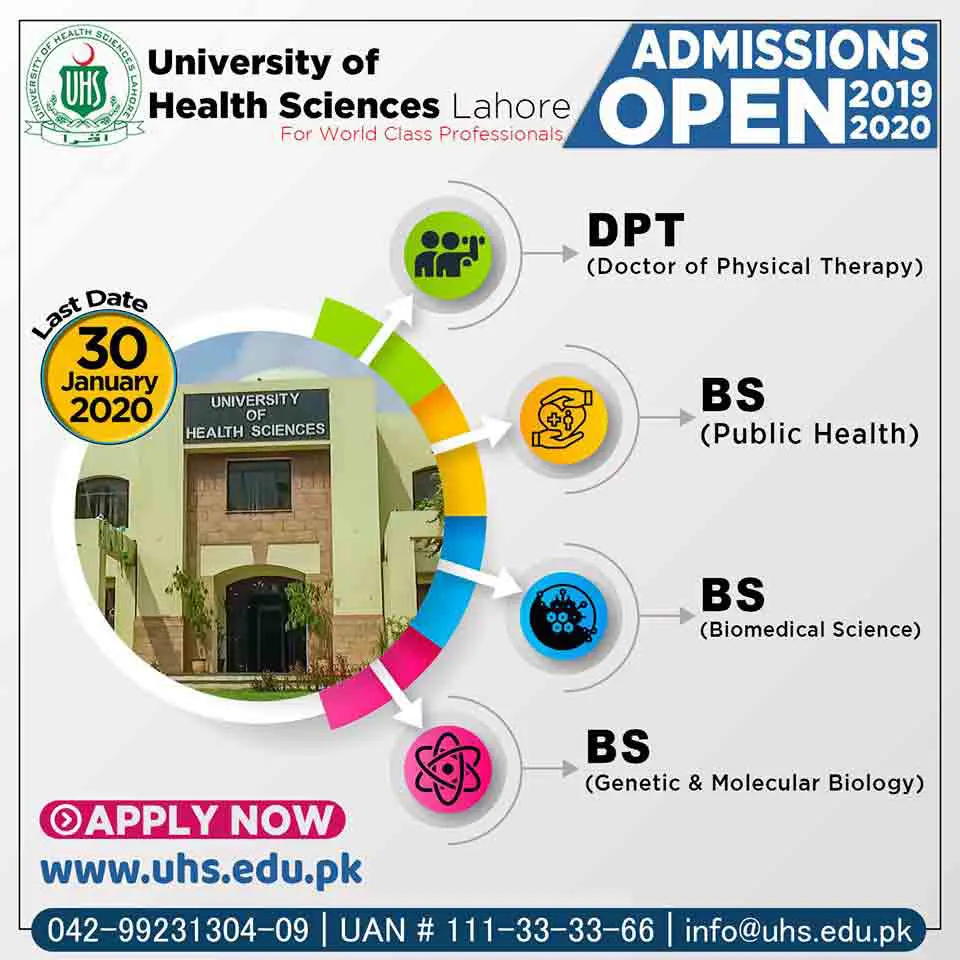 UHS-Lahore-DPT-BS-Admission-2021