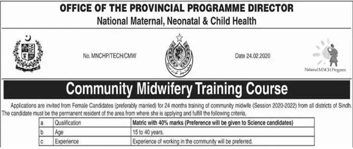 Sindh-Community-Midwifery-Training-Course-2020