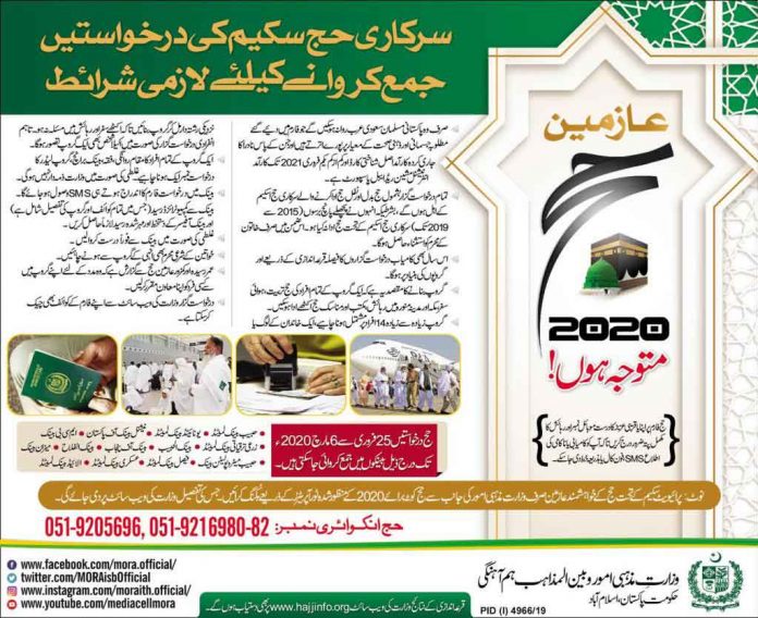 Hajj Package Policy 2020 Announced by Govt of Pakistan