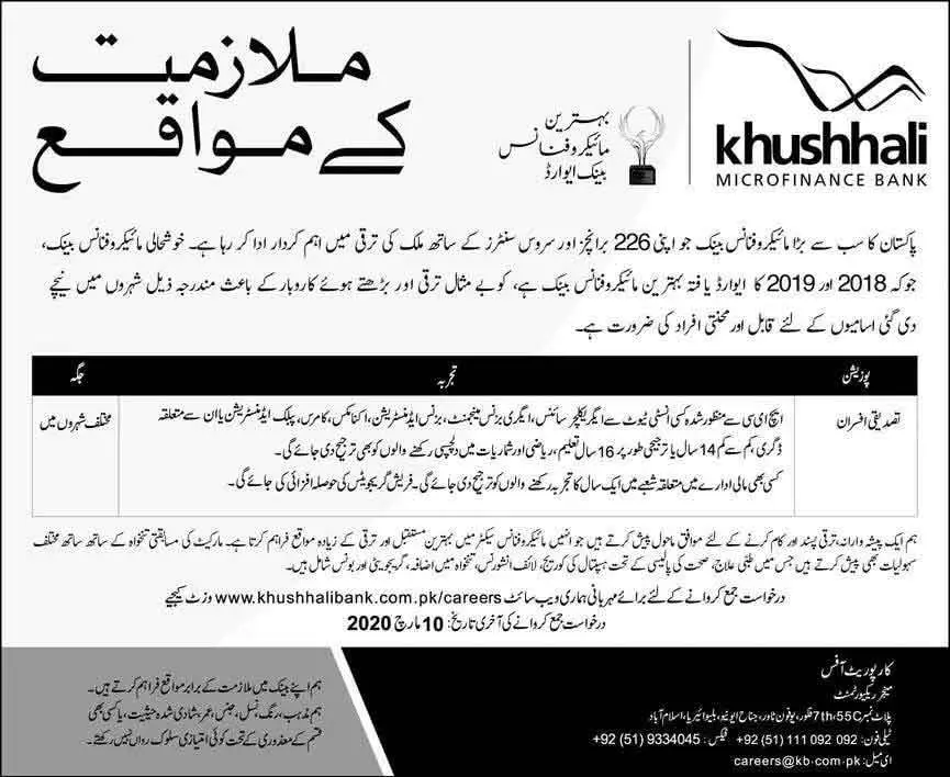 Khushhali-Microfinance-Bank-Jobs-2024