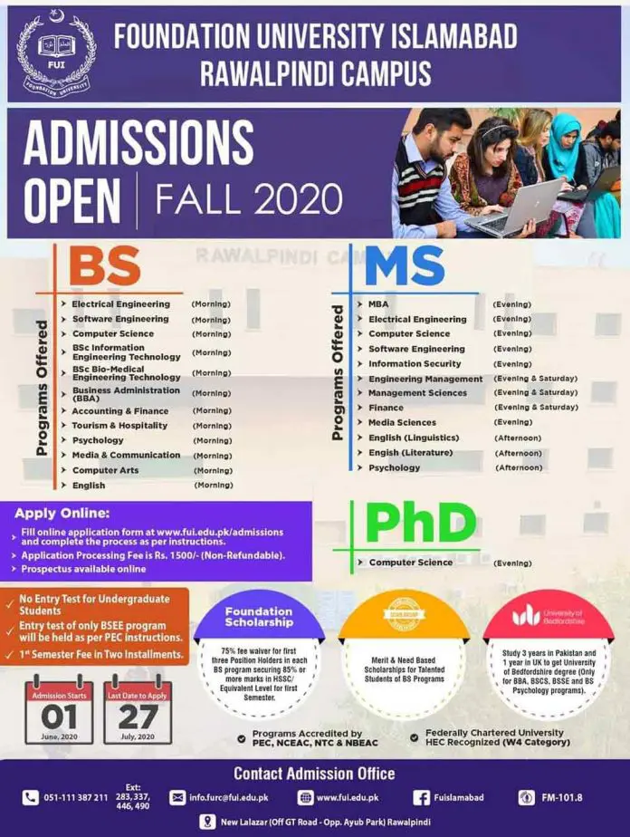 Foundation-University-Islamabad-Admissions-2020