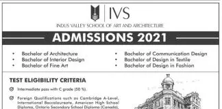 Indus-Valley-School-of-Art-&-Architecture-Admission