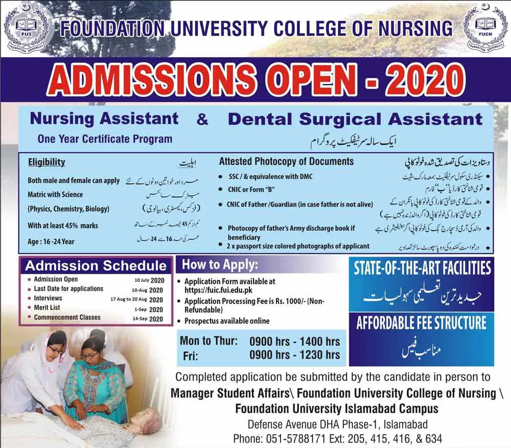 Foundation-University-College-of-Nursing-Admission-2023