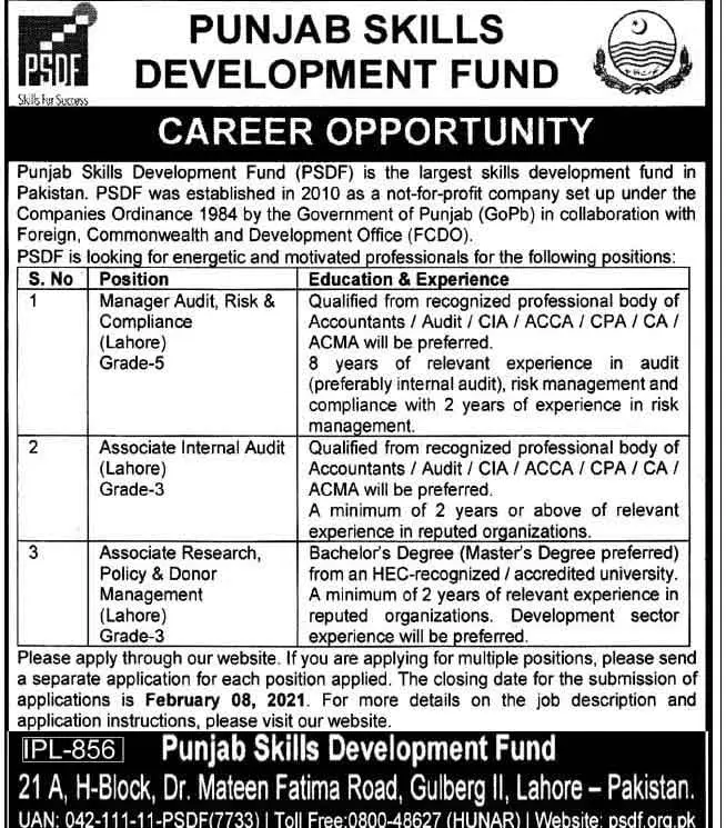 PSDF-Lahore-Jobs-2021