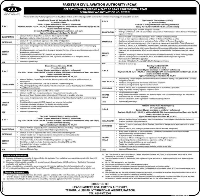 Pakistan-Civil-Aviation-Authority-Jobs-2021