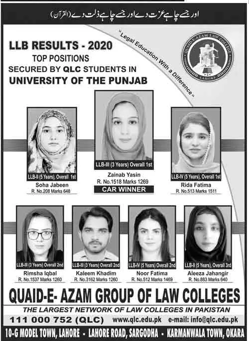 Quaid-e-Azam-Law-College-Admissions-2024