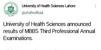 UHS-Lahore-MBBS-Result-2021