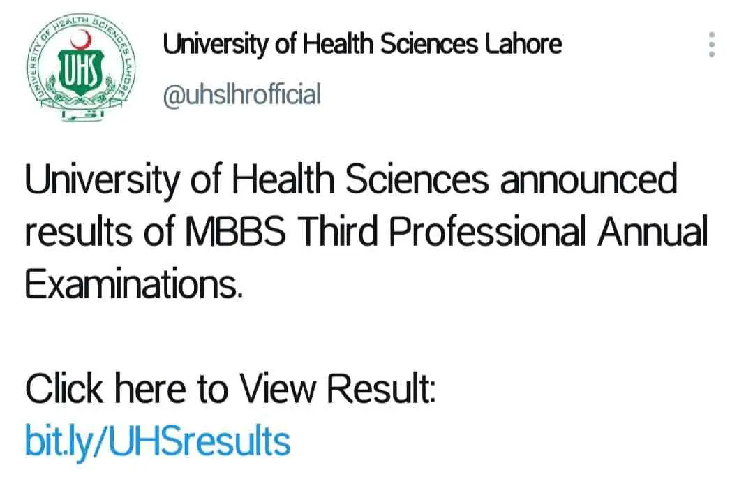 UHS-Lahore-MBBS-Result-2021