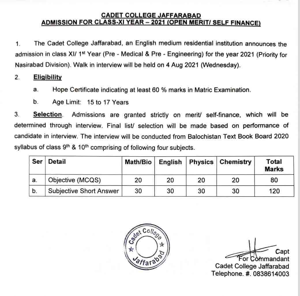 Cadet-College-Jaffarabad-Admission-Form-2021