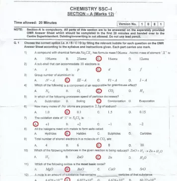 FBISE-Chemistry-9th-Class-Paper-2021