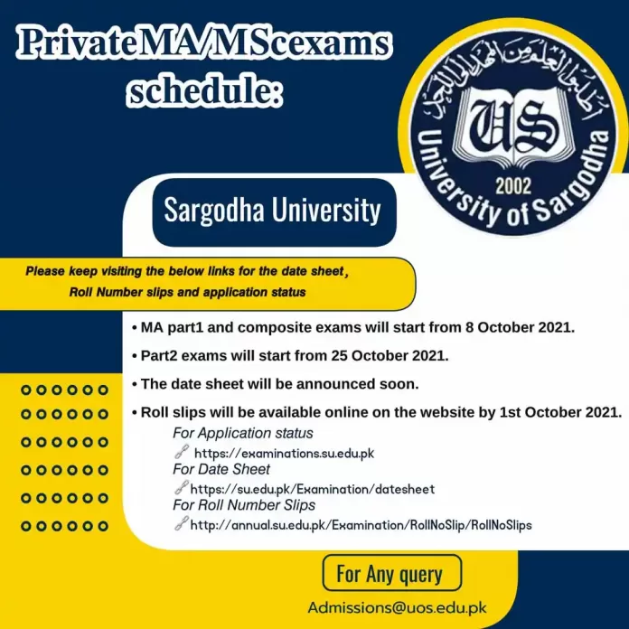 Sargodha-University-MA-MSC-Date-Sheet-2021