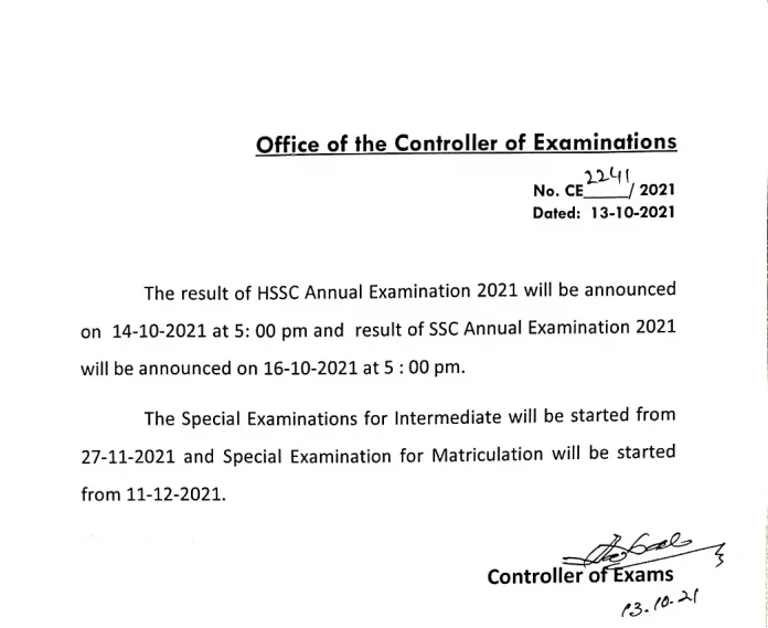 Bise Rawalpindi Board 12th Class Result 2021