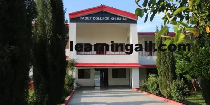 Cadet College Khushab Admission 2023