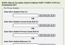 BISE Lahore Board 9th Class Roll Number Slip 2023