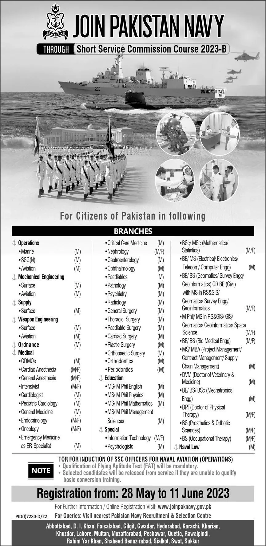 Join Pak Navy Through Short Service Commission Course 2024