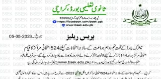 Karachi Board SSC Results 2023