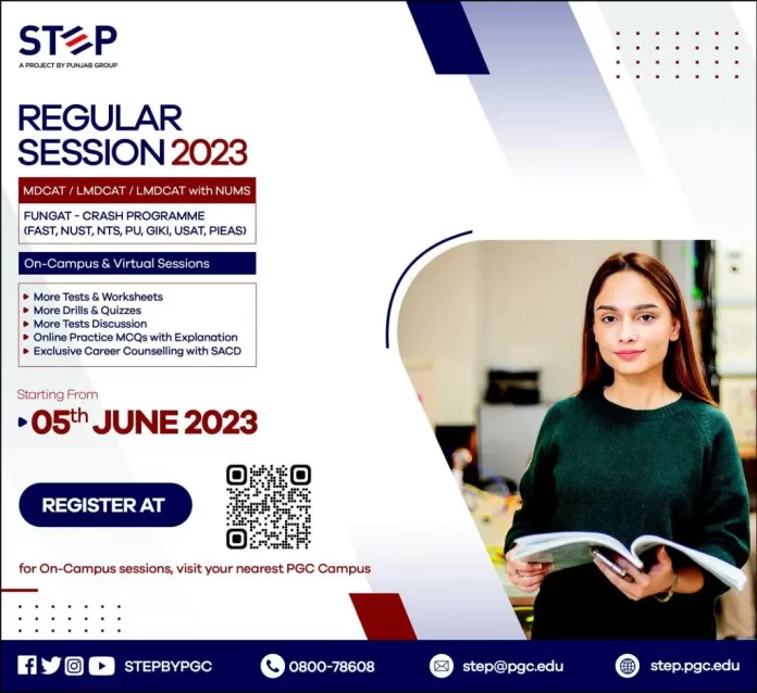 PGC Step Entry Test Preparation 2023 MDCAT