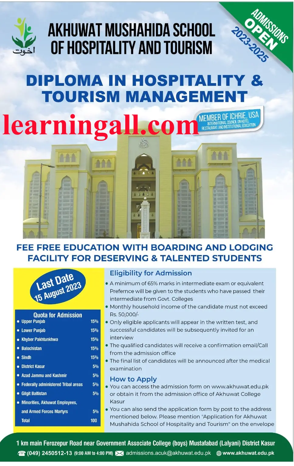 Free Course in Hospitality and Tourism Management