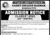 Cadet College Razmak Admission 2024