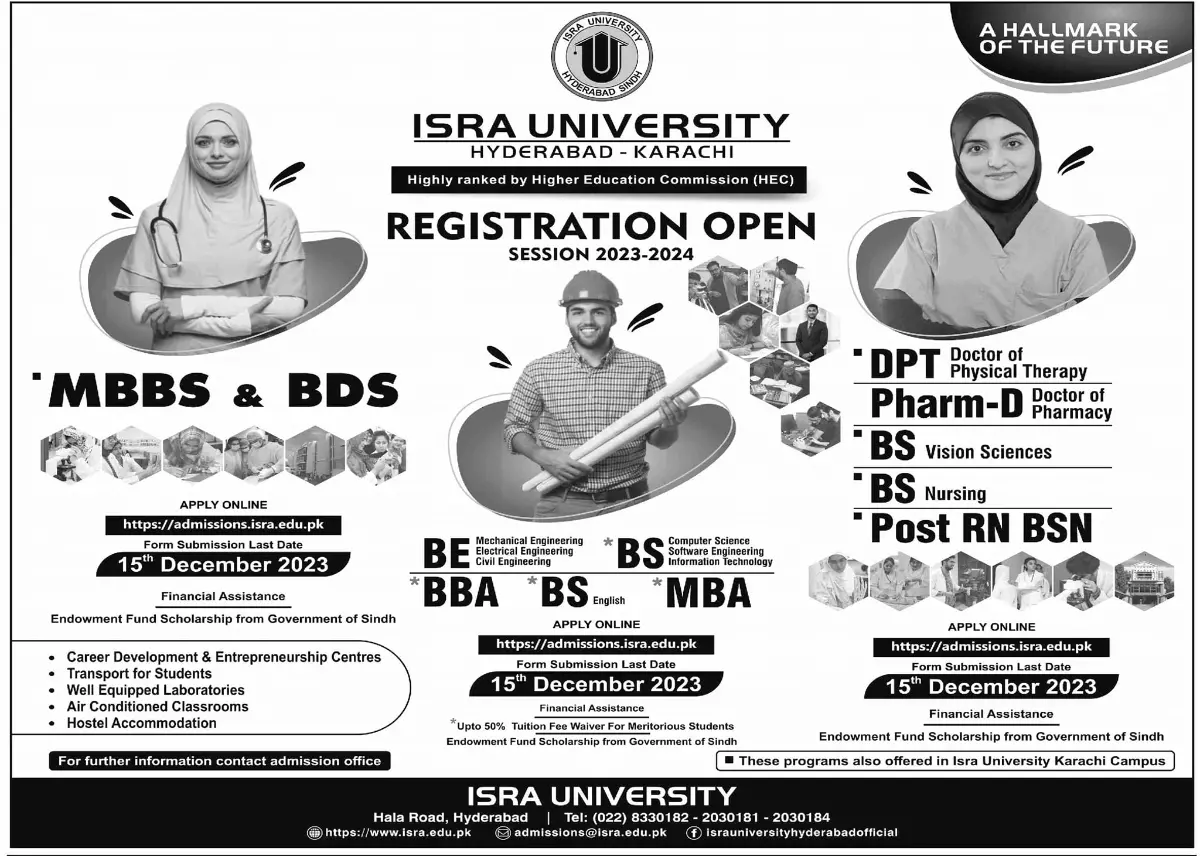 Isra University Admission 2024