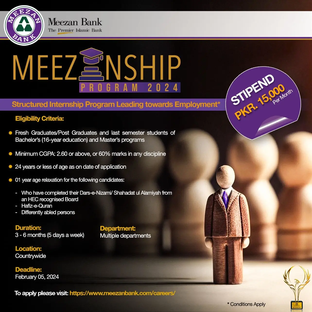 Meezan Bank Internship 2024