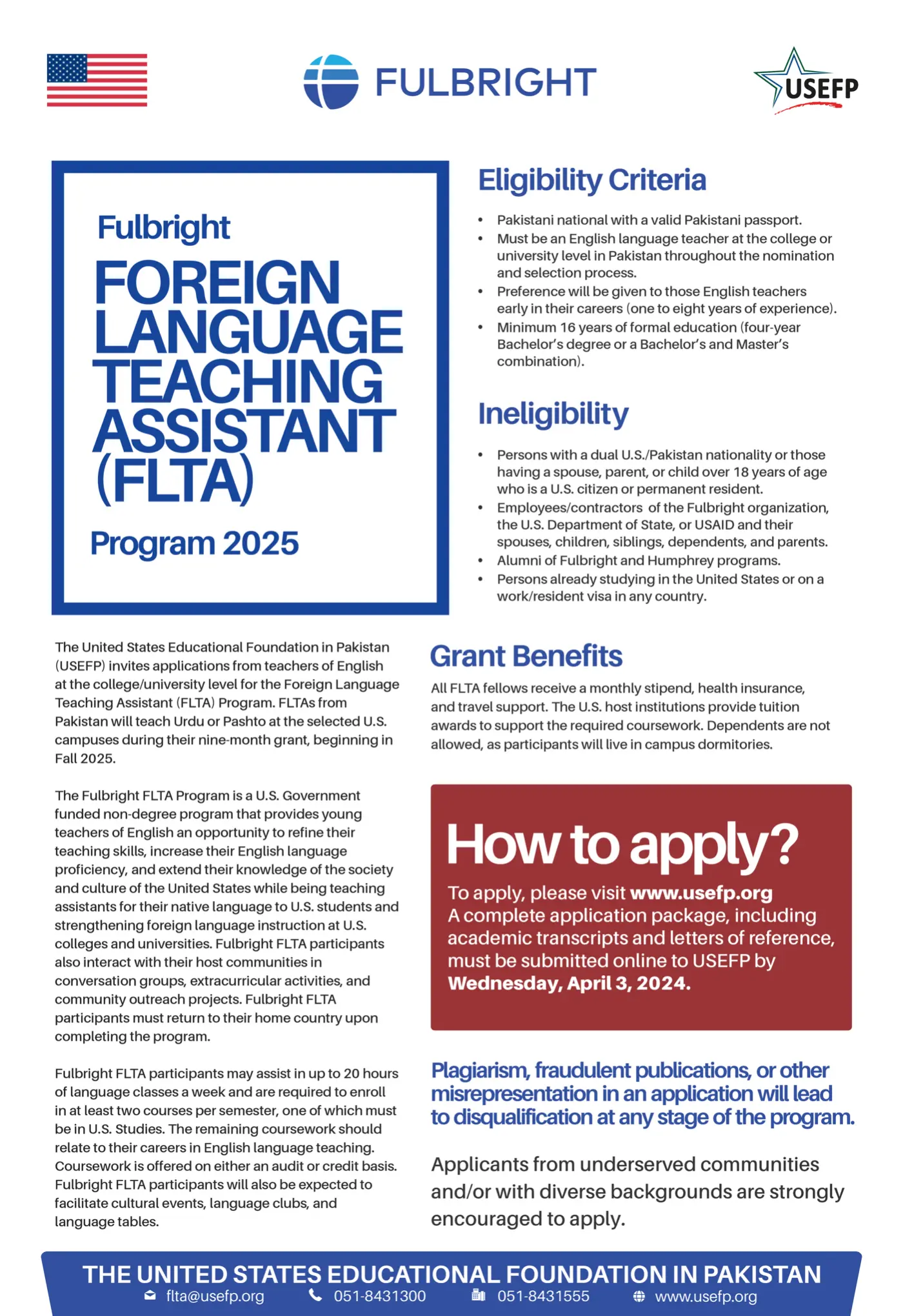 Fulbright Foreign Language Teaching Assistant 2025