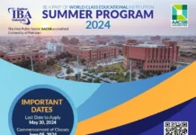 Sukkur IBA University Summer Course Program 2024