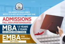 Down University IBHM MBA EMBA fee