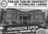 Punjab Tianjin University of Technology Lahore programs 2024